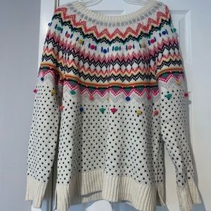 Talbot’s Fair Isle Sweater Size L